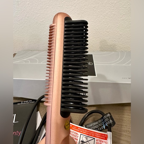 NIB Soleil Rose Gold Styling Comb Heat Brush - Picture 13 of 13